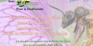 Escape game sur les abeilles sauvages. Rdv à 14h au jardin de l'EHPAD de Sailly-sur-la-Lys. Inscription obligatoire sur le site de Lestrem Nature
