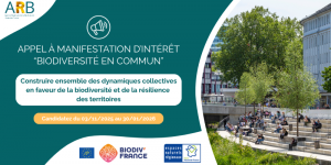 Appel à manifestation d'intérêt "biodiversité en commun" : candidatez du 03/11/2025 au 30/01/2026