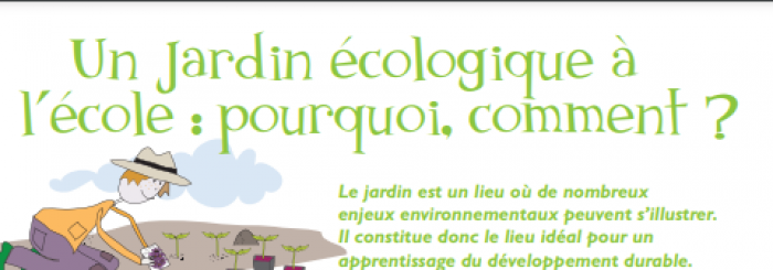 Un jardin écologique à l'école