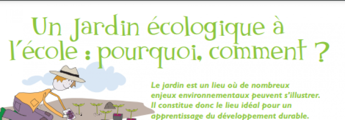 Un jardin écologique à l'école 