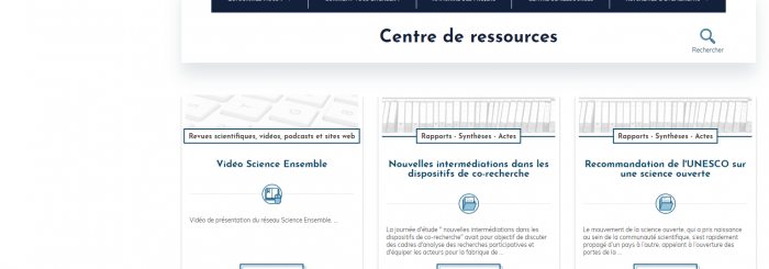 Centre de ressources : science ensemble