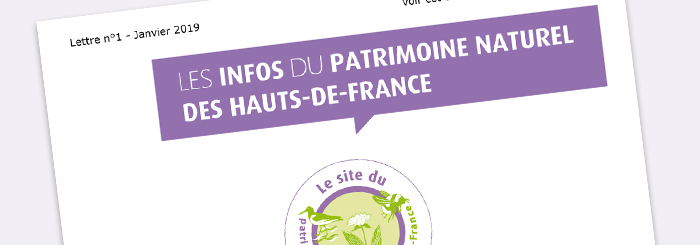 Aperçu Newsletter n°1 du Site du patrimoine naturel HdF