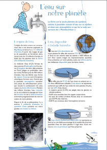 L'eau sur notre planète