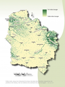 Carte des bocages Hauts-de-France