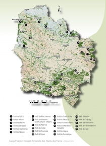 Carte bois et forêts Hauts-de-france
