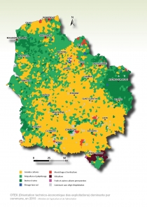 Carte des grandes cultures Hauts-de-france